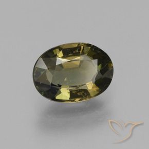 Rupina de grãos Marrom esverdeado Natural 1.85ct, oval, VS