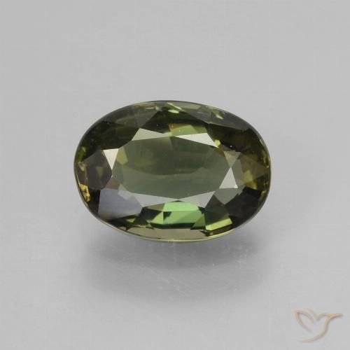 1.68ct Natural Terra Profunda Verde Rupina de grãos, oval, VVS-VS