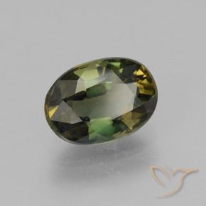 Rupina de grãos verde escuro Natural 1.92ct, oval, VS