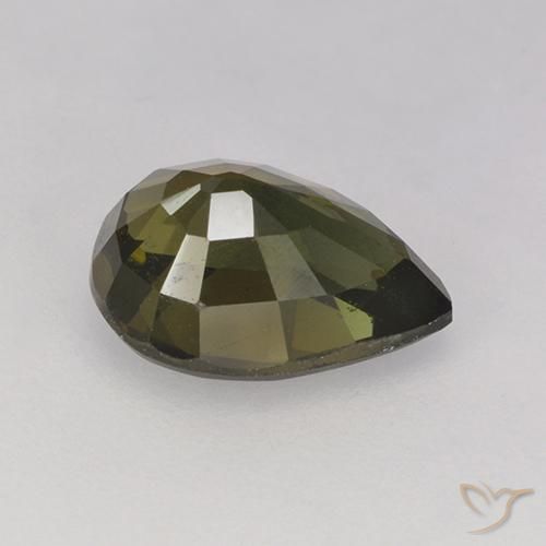 Rupina de grãos Marrom esverdeado Natural 1.80ct, Formato de pêra, VS