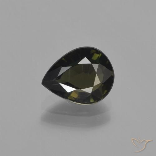 1.63ct Natural Marrom escuro Rupina de grãos, Formato de pêra, VS