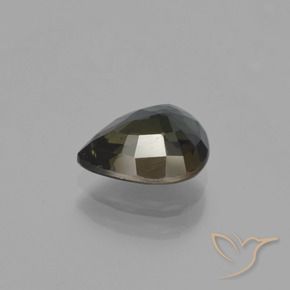 Rupina de grãos Marrom escuro Natural 1.63ct, Formato de pêra, VS