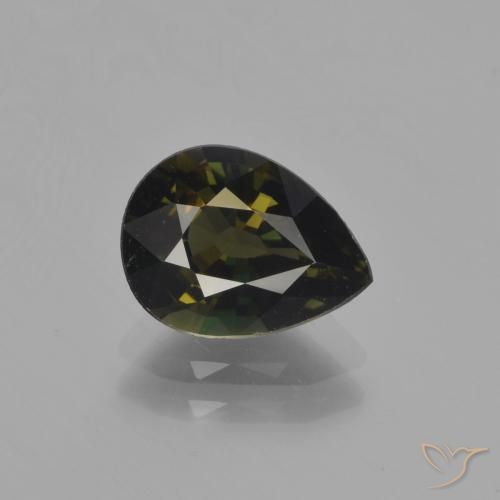 1.90ct Natural Marrom escuro Rupina de grãos, Formato de pêra, VVS