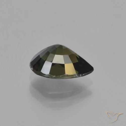 Rupina de grãos Marrom escuro Natural 1.90ct, Formato de pêra, VVS