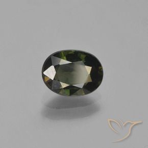 Rupina de grãos Verde escuro Natural 1.24ct, oval, VVS