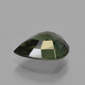 Kornerupina verde natural 1,86ct, formato de pêra, VS