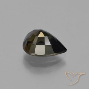 Rupina de grãos Marrom esverdeado Natural 2.61ct, Formato de pêra, VS