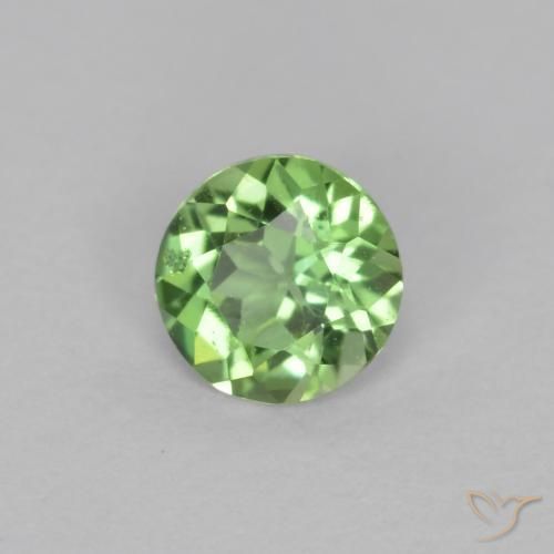 Rupina de grãos Luz verde Natural 0.13ct, Redondo, VS