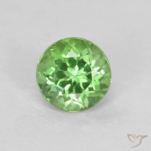 0.23ct Natural Luz verde Rupina de grãos, Redondo, VS