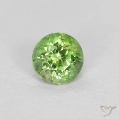 Rupina de grãos verde vivo Natural 0.19ct, Redondo, SI