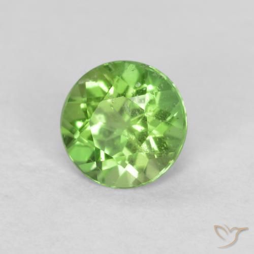 Rupina de grãos Verde médio Natural 0.19ct, Redondo, SI