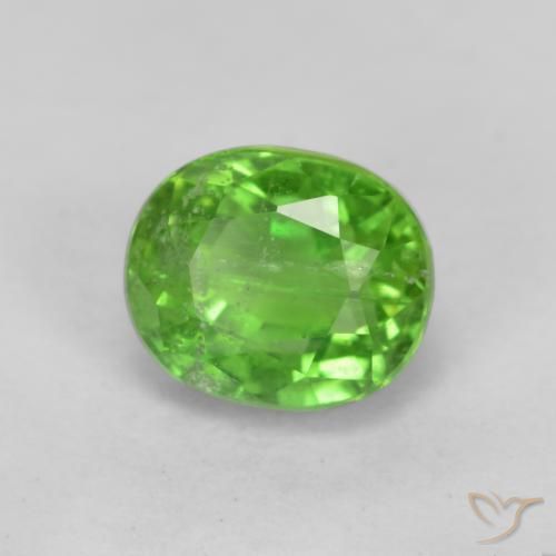 Rupina de grãos verde vivo Natural 0.86ct, oval, SI