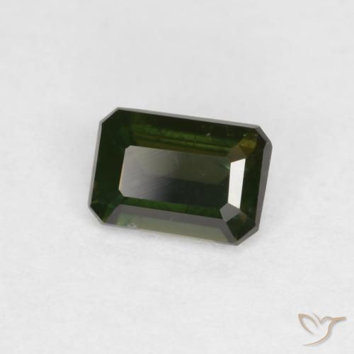 Rupina de grãos Verde escuro Natural 0.45ct, Corte Octógono / Esmeralda, VS
