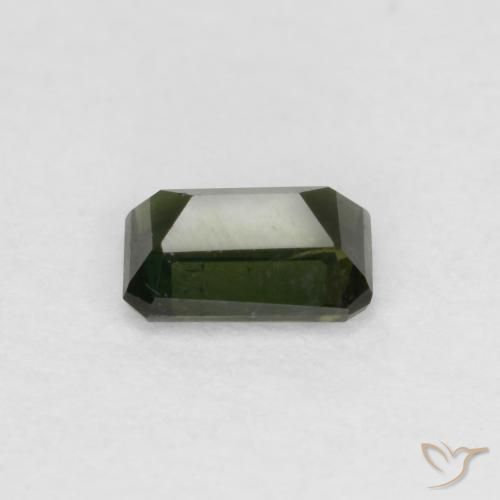 Rupina de grãos Verde escuro Natural 0.45ct, Corte Octógono / Esmeralda, VS