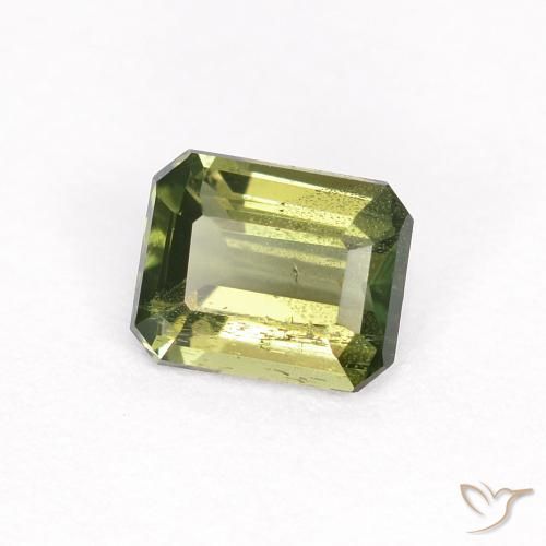 Rupina de grãos Verde acastanhado Natural 0.41ct, Corte Octógono / Esmeralda, VS