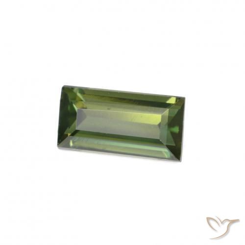 Rupina de grãos Verde amarelado Natural 0.35ct, baguete, VVS-VS
