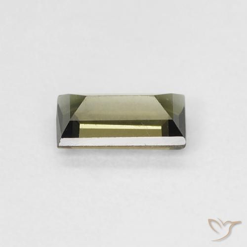 Rupina de grãos Luz verde Natural 0.35ct, baguete, VVS-VS