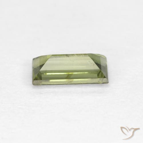 Rupina de grãos Verde médio-escuro Natural 0.48ct, baguete, VVS-VS