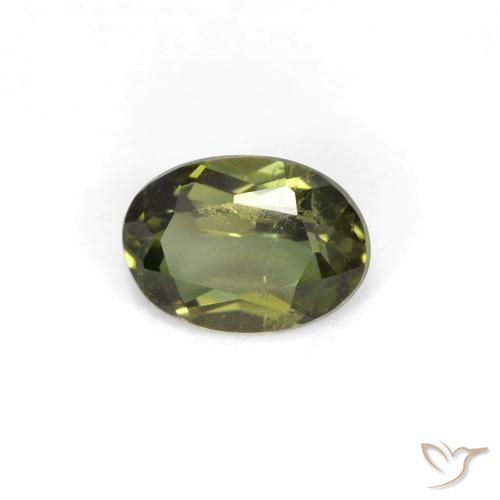 0.37ct Natural Verde Floresta Claro Rupina de grãos, oval, VS