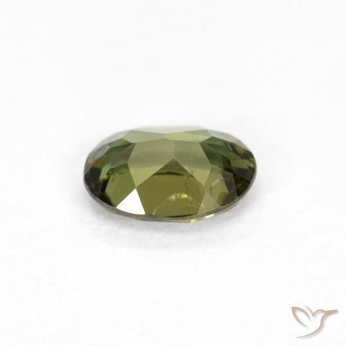 Rupina de grãos Verde Floresta Claro Natural 0.37ct, oval, VS