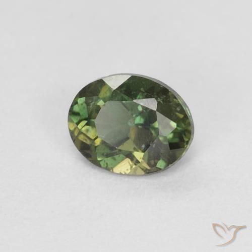 Rupina de grãos Verde Terroso Natural 0.31ct, oval, VS-SI