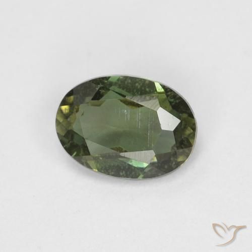 0.32ct Natural Terra Profunda Verde Rupina de grãos, oval, VS-SI