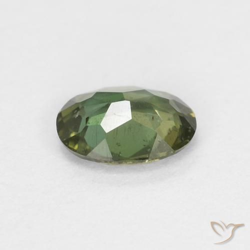 Rupina de grãos Terra Profunda Verde Natural 0.32ct, oval, VS-SI