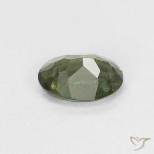 Rupina de grãos verde escuro Natural 0.36ct, oval, VS-SI