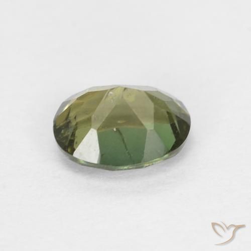 Rupina de grãos Verde amarelado Natural 0.43ct, oval, VS-SI