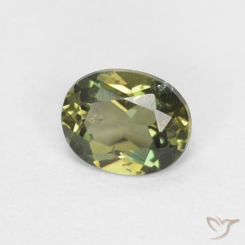 Rupina de grãos Terra Profunda Verde Natural 0.38ct, oval, VS