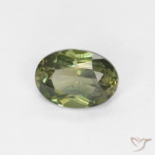 0.30ct Natural verde escuro Rupina de grãos, oval, VS-SI