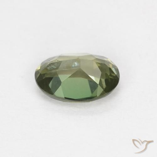 Rupina de grãos verde escuro Natural 0.30ct, oval, VS-SI
