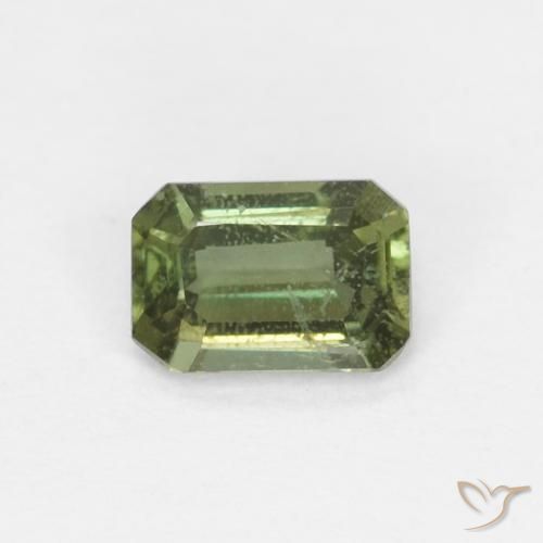 Rupina de grãos Verde Floresta Quente Natural 0.31ct, Corte Octógono / Esmeralda, VS-SI