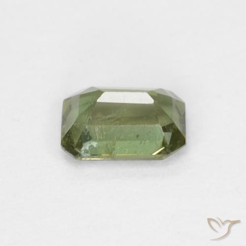 Rupina de grãos Verde Floresta Quente Natural 0.31ct, Corte Octógono / Esmeralda, VS-SI