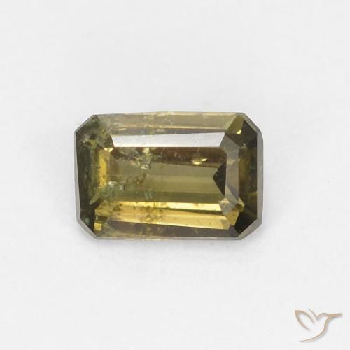 0.35ct Natural Verde Floresta Quente Rupina de grãos, Corte Esmeralda, VS-SI