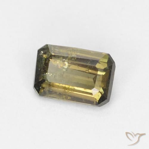 Rupina de grãos Verde Floresta Quente Natural 0.35ct, Corte Octógono / Esmeralda, VS-SI