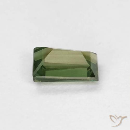 Rupina de grãos Verde amarelado Natural 0.30ct, baguete, VVS