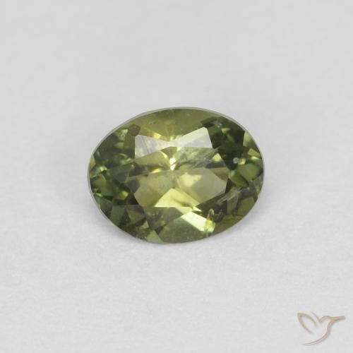 0.33ct Natural Verde Floresta Quente Rupina de grãos, oval, VS-SI