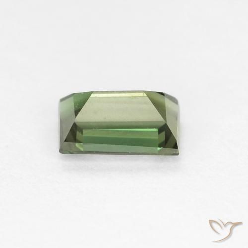 Rupina de grãos verde quente Natural 0.34ct, baguete, VVS