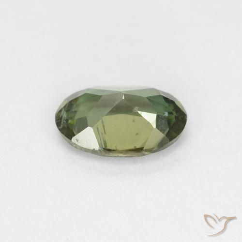 Rupina de grãos verde escuro Natural 0.33ct, oval, VS-SI