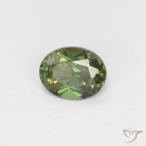 Rupina de grãos Verde floresta Natural 0.28ct, oval, VS-SI