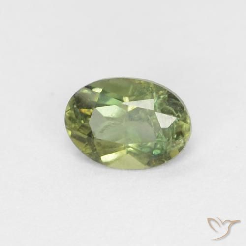 Rupina de grãos verde quente Natural 0.33ct, oval, VS-SI