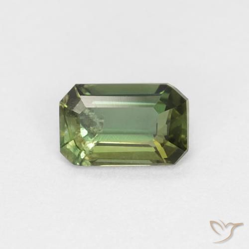 0.31ct Natural verde escuro Rupina de grãos, Corte Octógono / Esmeralda, VS-SI, Photo A