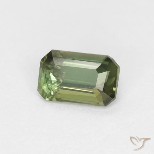 Rupina de grãos verde escuro Natural 0.31ct, Corte Octógono / Esmeralda, VS-SI