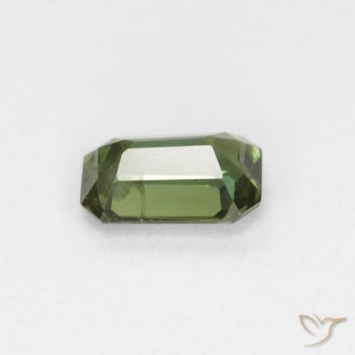 Rupina de grãos verde escuro Natural 0.31ct, Corte Octógono / Esmeralda, VS-SI
