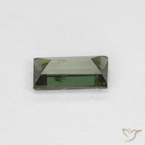 Rupina de grãos Terra Verde Natural 0.27ct, baguete, VS