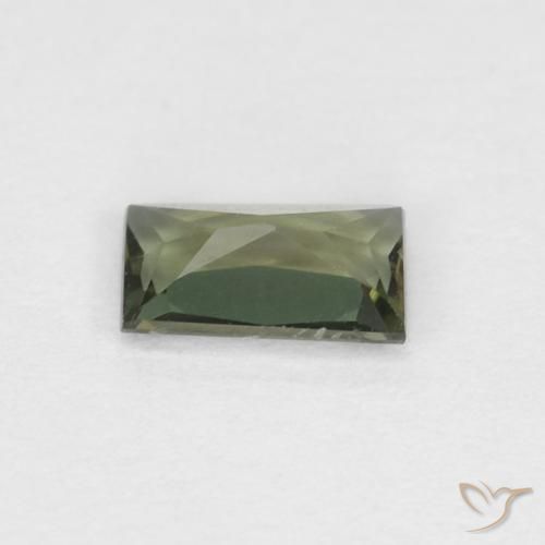 Rupina de grãos Verde amarelado Natural 0.29ct, baguete, VS