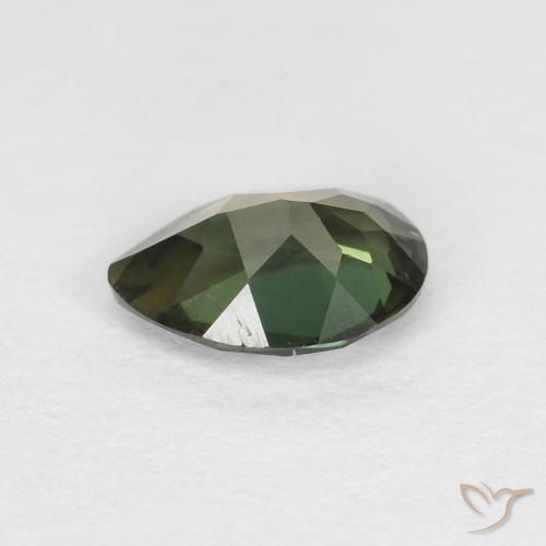 Rupina de grãos Medium Light Green Natural 0.40ct, Formato de pêra, VVS
