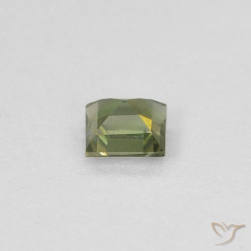 Rupina de grãos Medium Dark-Green Natural 0.20ct, Quadrado, VVS