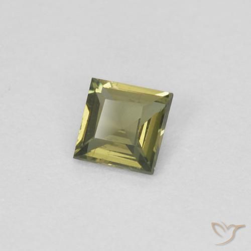 Rupina de grãos Verde Floresta Quente Natural 0.20ct, Quadrado, VVS